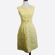 Vintage Handmade Dress Juniors S Yellow Lace Sleeveless Party A Line Princess picture
