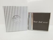 Things Remembered ~ Tri Tone Box ~ New ~ Engraved Gift Best Dad Ever 743722 picture
