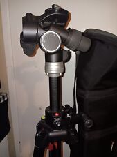 MANFROTTO 405 3-WAY GEARED PAN N TILT HEAD W/ 410PL PLATE 3251 TRIPOD CARRY BAG picture