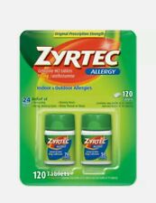 Zyrtec Cetirizine Hcl/Antihistamine (10 mg) Allergy, 120 Tablets Exp 10/25 picture