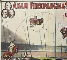 Vintage 1960 Print Of 1880’s Circus Poster 48x34cm - Adam Forepaugh & Sells Bros picture