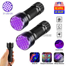 2X UV Flashlight Ultra Violet LED Blacklight Light 395 NM Inspection Lamp Torch picture