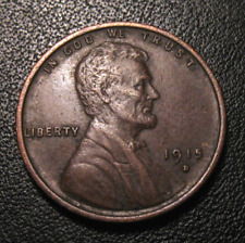 OLD US COINS 1915 D Lincoln Wheat One Cent PENNY 1 C picture