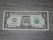The Santa Claus U.S. $1 Dollar Bill Money 