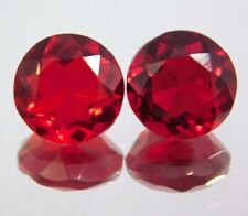 20 Ct+ Natural Mozambique Red Ruby Pair Round Cut Loose Gemstone Certified 2 Pcs picture