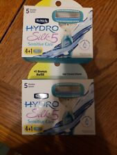 Schick Hydro Silk 5 Sensitive Care Refills 10 Razor Blades 2 Boxes  NEW picture