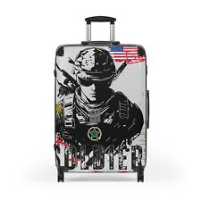 soldier design drawing army tough man Suitcase war concept war original luggage picture