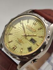 1980's Super Rare Citizen Men's Automatic Wrist Watch Day Date Japan Made picture
