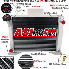 ASI Aluminum 4 Row Radiator For Ford Ranger Pickup GM Conversion V8 1982-1994 picture