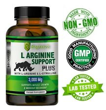 L-Arginine 60 Nitric Oxide, Testosterone Booster, ED Support 3000 mg picture