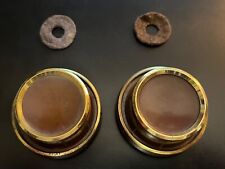 Brown/Gold KNOB SET (VOL/BAL, BAND/TUNING) for Telefunken Concertino 5384W Radio picture