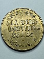 RARE ALL STAR BATTING CAGES TOKEN EAGLEWOOD NEW JERSEY GROOVES ON REVERSE #rp1 picture