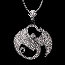 Strange Music Pendant Necklace Iced Out Bling Hip Hop Snake Pendant chain picture