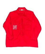 Vintage 553 Red Boy Scouts Nebraska Wool Shirt Jacket Coat Size 44 USA picture