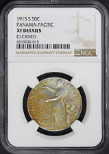 1915-S Panama Pacific 50C Silver Commemorative NGC XF Details Cleaned picture