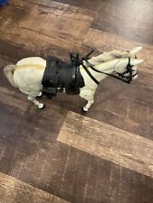 Vintage Gabriel Lone Ranger Horse Silver Moveable Joints Legs w/ Bridle-saddle picture