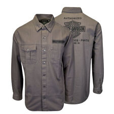 Harley-Davidson Men's Blackened Pearl Shirt Sublevels Long Sleeve (S69) picture