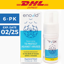 6PK SaNotize ENOVID 02/25 Anti Viral Nitric Oxide Nasal Spray | Fast DHL Exp. picture
