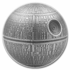 2024 Niue 100 gram Silver Star Wars Death Star Sphere Antiqued with Mintage 3000 picture