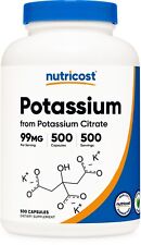 Nutricost Potassium Citrate 99mg, 500 Capsules - Gluten Free & Non-GMO picture