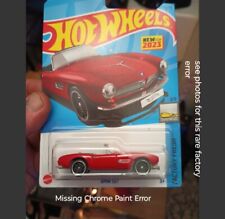 2023 Hot Wheels Error Car BMW 507 Missing Chrome Paint Authentic  Factory Error  picture