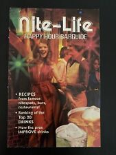Nite Life Happy Hour Barguide Vintage 1979 picture