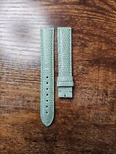 Authentic Cartier OEM 16mm RARE Mint Green Lizard Leather Watch Strap 1AODAA63 picture
