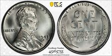 1943-S Lincoln 1C Steel Cent Wheat Penny WWII Issue PCGS MS66 picture