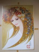 IWATA JAPANESE PAINTING Print Beauty VINTAGE Japan Frame Replica c993 picture