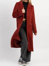 Crescent eliza brick brushed wool coat for women - size M picture