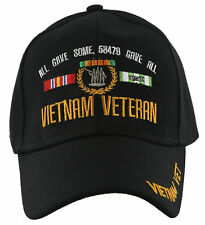 NEW ALL GAVE SOME, 58479 GAVE ALL VIETNAM VETERAN BALL CAP HAT BLACK picture