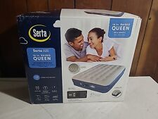 Serta 83497978 Inflatable Air Mattress, Size Queen - Blue/Gray picture