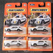 2022 MATCHBOX  FORD INTERCEPTOR UTILITY MONROEVILLE LOT OF 4 POLICE picture