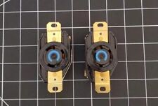 LOT OF 2 HUBBELL 30AMP HBL2620 L6-30R TWIST-LOCK 2 POLE 3 WIRE 250V RECEPTACLES. picture