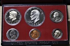1977 US Proof Set Cameo Strike  Eisenhower Dollar Kennedy Half with OGP 6 Coins  picture