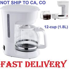 Mainstays White 12 Cup Drip Coffee Maker,FreeShipping picture