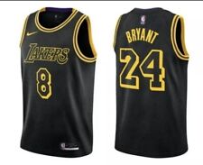 Los Angeles Lakers Kobe Bryant Black Mamba Jersey 8,24 BRAND NEW Size Large picture