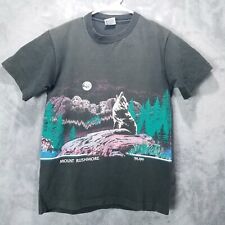 Vintage San Segal Mount Rushmore Wolf Wolves Tshirt Mens Size M 1991 picture