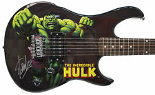 Stan Lee Signed Peavey Marvel Hulk Full Size Electric Guitar & Certificate picture