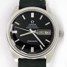 1969 Omega Seamaster Chronometer Black Dial Jumbo 36mm Men Vintage Watch 166032 picture