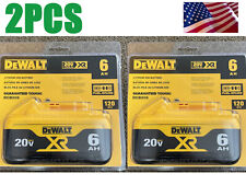 2PCS Genuine DEWALT DCB206 20V Volt MAX XR 6.0 Ah Li-Ion Premium Battery DCB206 picture