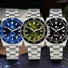 SAN MARTIN SN0136-G GMT Automatic Enamel Dial Stainless Steel 39mm Diver Watch picture