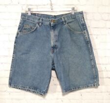 Vintage Wrangler Premium Quality Blue Denim Jeans Shorts Men's Size 34 (32x10) picture