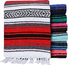 Lot of 5 Mexican Falsa Blankets, Random Color Assortment by El Paso Designs picture