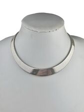 Godfrey Carter GC Sterling Silver Omega Stretch Collar Necklace 17