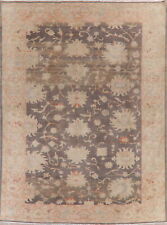 Antique Floral Oushak Oriental Area Rug 9x12 Wool Hand-knotted Turkish Carpet picture