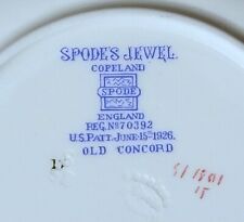 1926 Copeland Spode Jewel OLD CONCORD Cup and Saucer Set(s) Excellent Condition picture