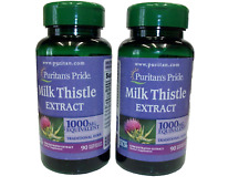 Puritan's Pride Milk Thistle Extract 1000mg Softgel - 90 Count  2 Btl. picture