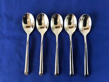 Set Of 5 Towle Living Collection WAVE Stainless Teaspoons 6 1/4