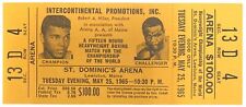 Muhammad Ali vs Sonny Liston May 25 1965 Arena Row D Full Ticket picture